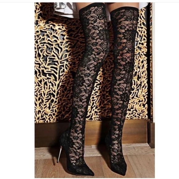 Dolce and gabbana lace boots Clearance